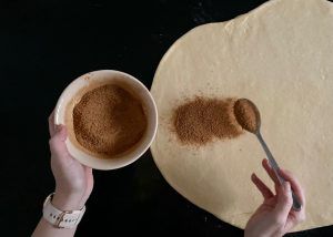 Receta rollos de canela (cinnamon rolls) - Paso 12